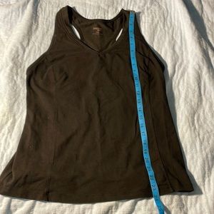 Womens xl workout tank with shelf bra